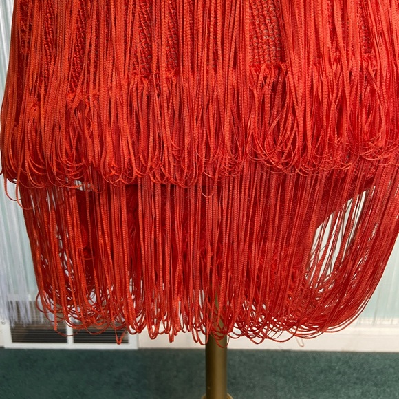 Bebe Fringe Tassel Flapper Dress Size XS NWT - Picture 11 of 17